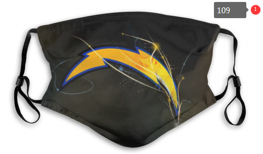 NFL Los Angeles Chargers #5 Dust mask with filter->nfl dust mask->Sports Accessory